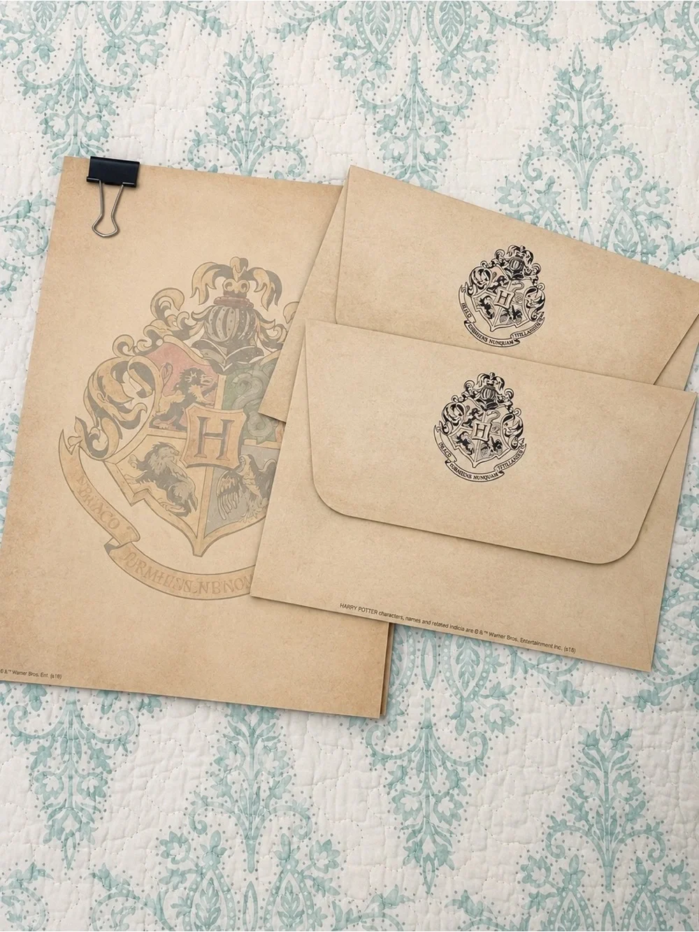 Harry Potter Stationery Set - Beige Envelopes & Notes